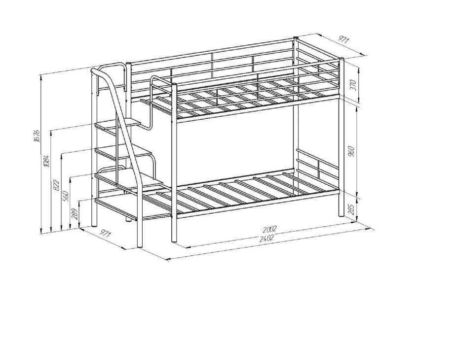 Кровать двухъярусная «Толедо П»