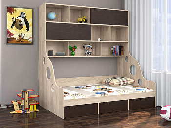 Кровать с антресолью ДЕЛЬТА 21.02