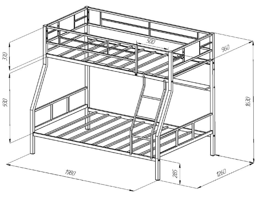 Кровать двухъярусная «Гранада 1П»
