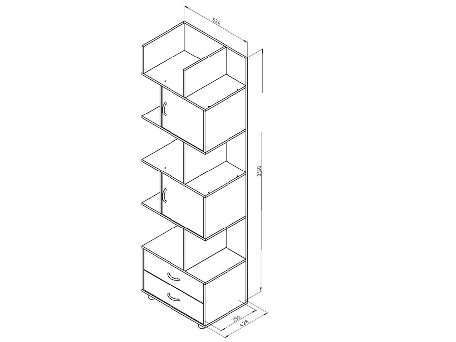 Шкаф комбинированный ДЕЛЬТА 5.02