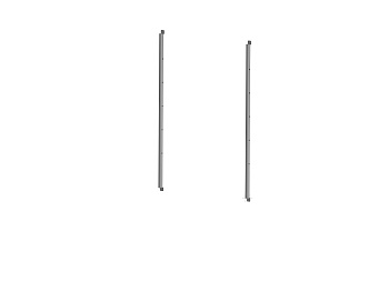 Рейлинг для крепления стола или полки "Хельга"