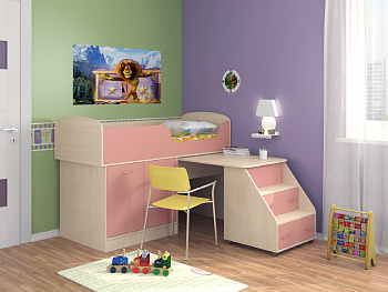 Кровать-чердак "Дюймовочка 2"